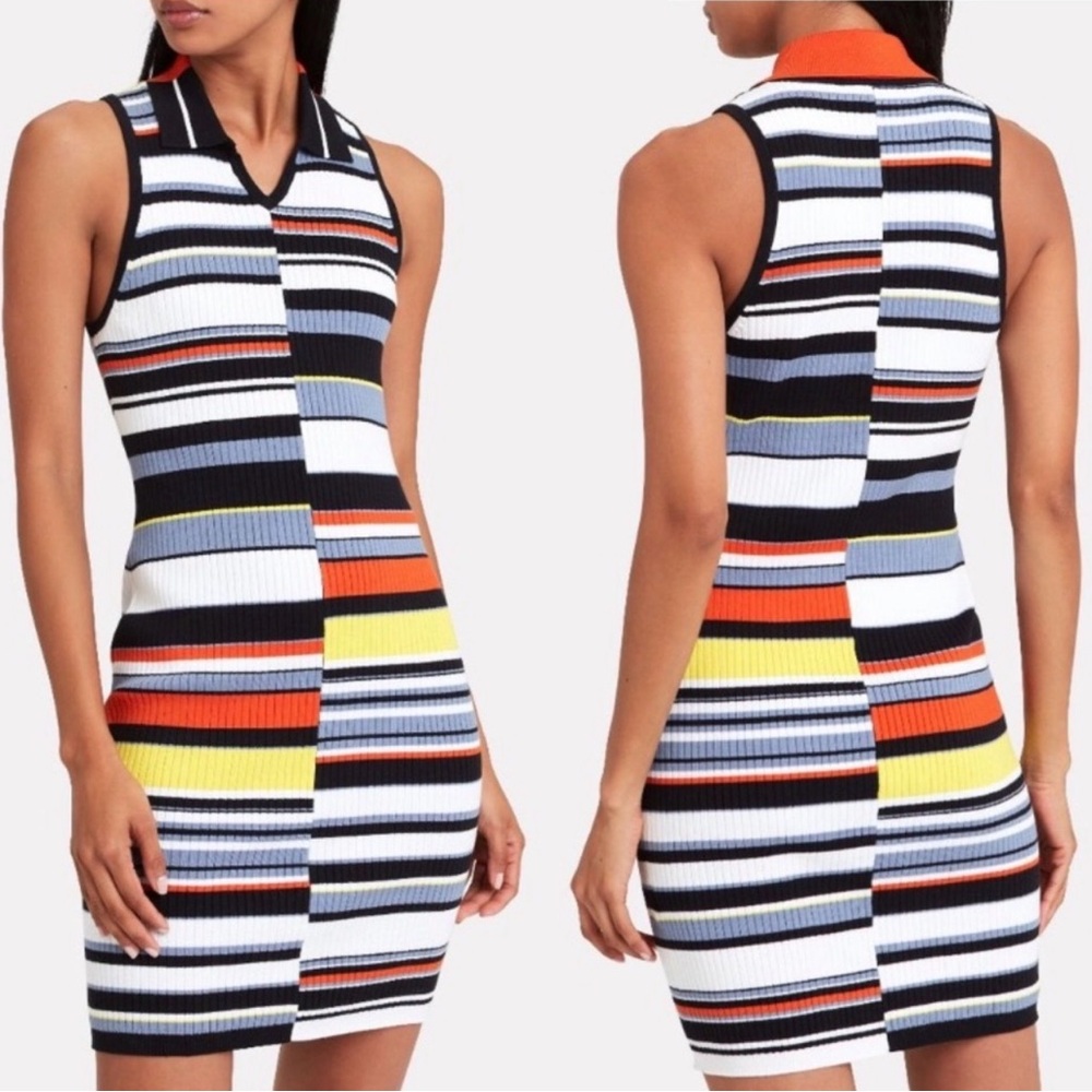 Rag & Bone Mason Striped Polo Knit Dress SZ S
